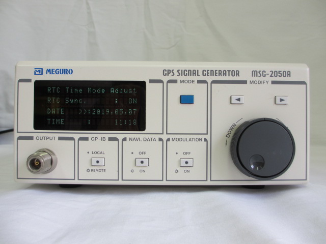 目黒電波測器 MSG-2050A GPS信号発生器 | 中古計測器の販売・修理