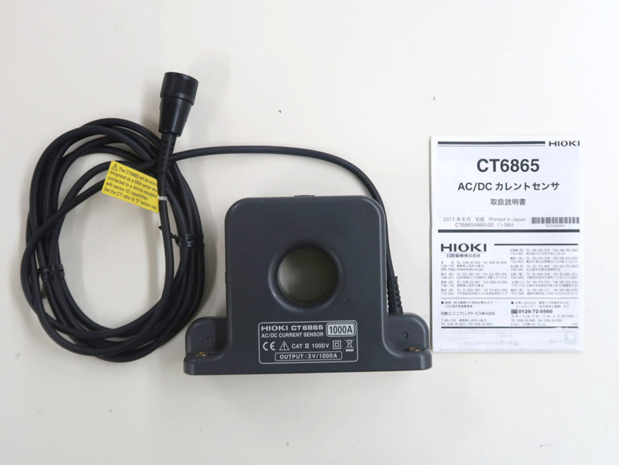 日置電機 AC DCカレントセンサ CT6863-05 (AC DC 200A、ME15W端子) 通販