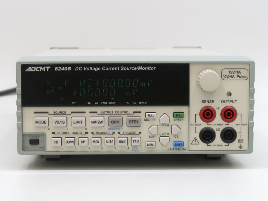 YK33926☆ADCMT 6240B 直流電圧・電流源／モニタ DC Voltage Current